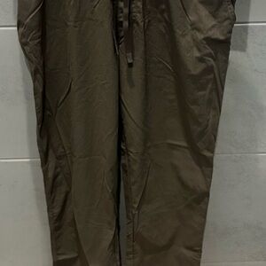 All In Motion Ripstop Track Pants Women’s Small Khaki Pockets Straight Leg NWT